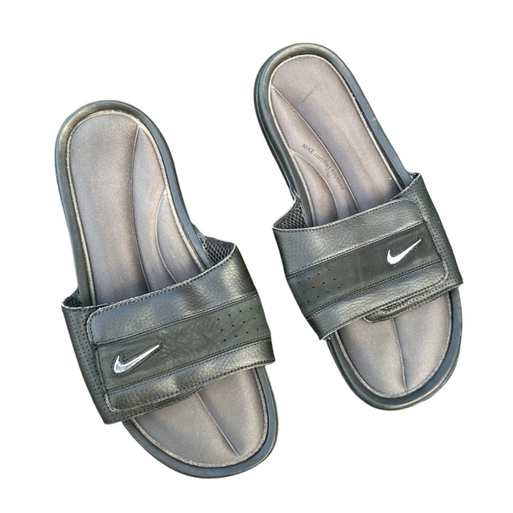 Nike Comfort Slide Men's Sandals Size 12 Black Anthracite Rare Design